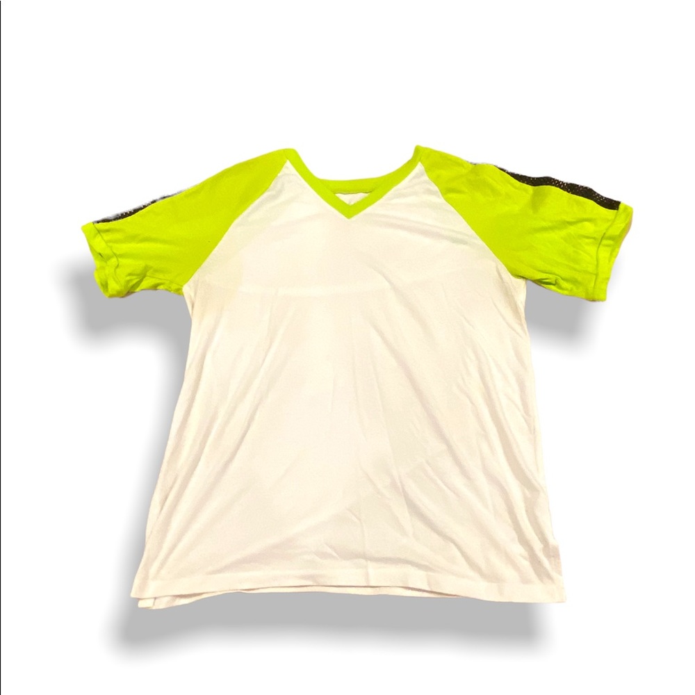 Flirtitude size S green and white shirts